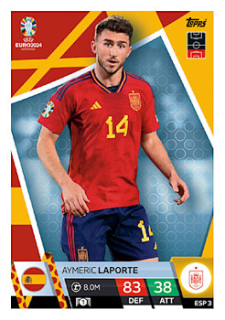 Aymeric Laporte Spain Topps Match Attax EURO 2024 #ESP3